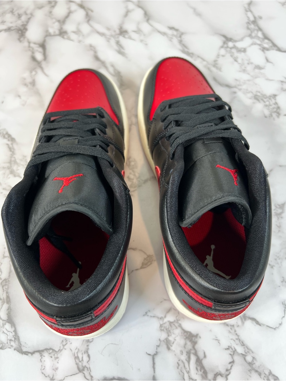 Nike Air Jordan 1 Low 'Bred Sail Women’s Shoes Size 10 - Picture 8 of 15